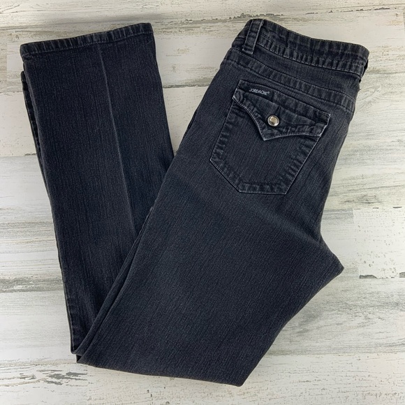 JORDACHE Black Denim Boot Cut Jeans Size 10 - Picture 5 of 6